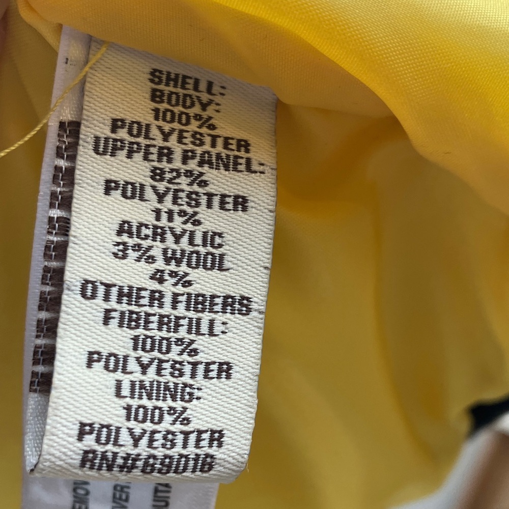 RH RuffHewn Size XL Toggle & Full Zip Closure Vest Yellow Plaid Fleece Collar - Picture 6 of 11